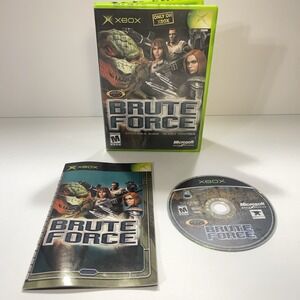 Brute Force (Microsoft Xbox, 2003) COMPLETE with Case & Manual